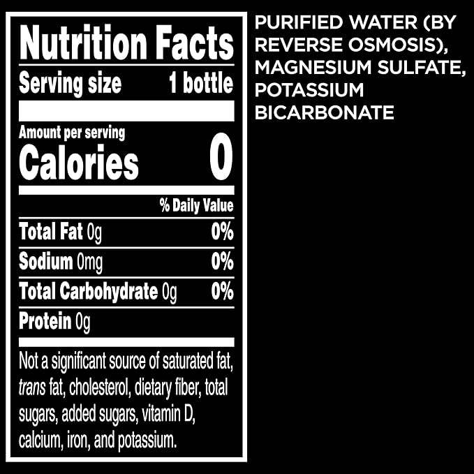 LIFEWTR Premium Purified Water, pH Balanced with Electrolytes, 100% recycled plastic bottles, 23.7