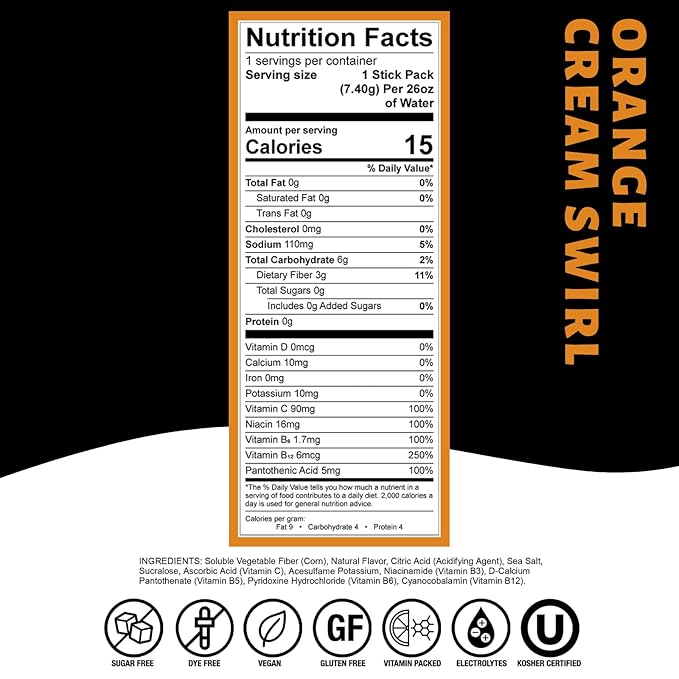Devotion Nutrition HydroFLEX Water Flavoring Packets ??Sugar-Free Hydration with Vitamins &
