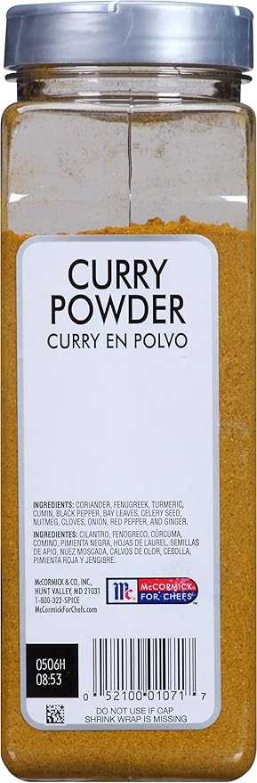 McCormick Culinary Curry Powder, 16 oz - One 16 Ounce Container of Curry Powder Spice Blend of