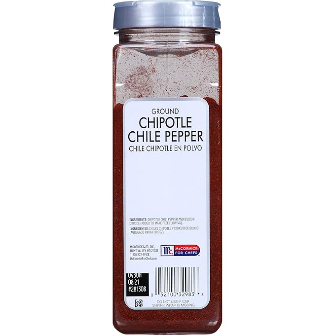 McCormick Culinary Ground Chipotle Chile Pepper, 16 oz - One 16 Ounce Chipotle Chili Powder with a