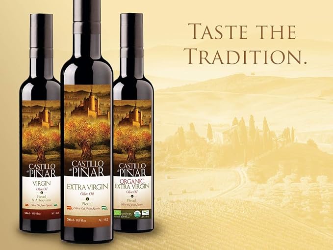 Castillo de Piñar First Cold Pressed 250ml Organic Extra Virgin Olive Oil Certified USDA Organic