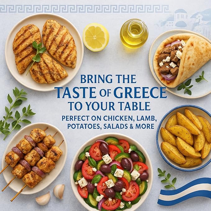 Nikos Kitchen All Purpose Greek Seasoning Blend - Mediterranean Spice Mix for Chicken, Lamb, Gyro