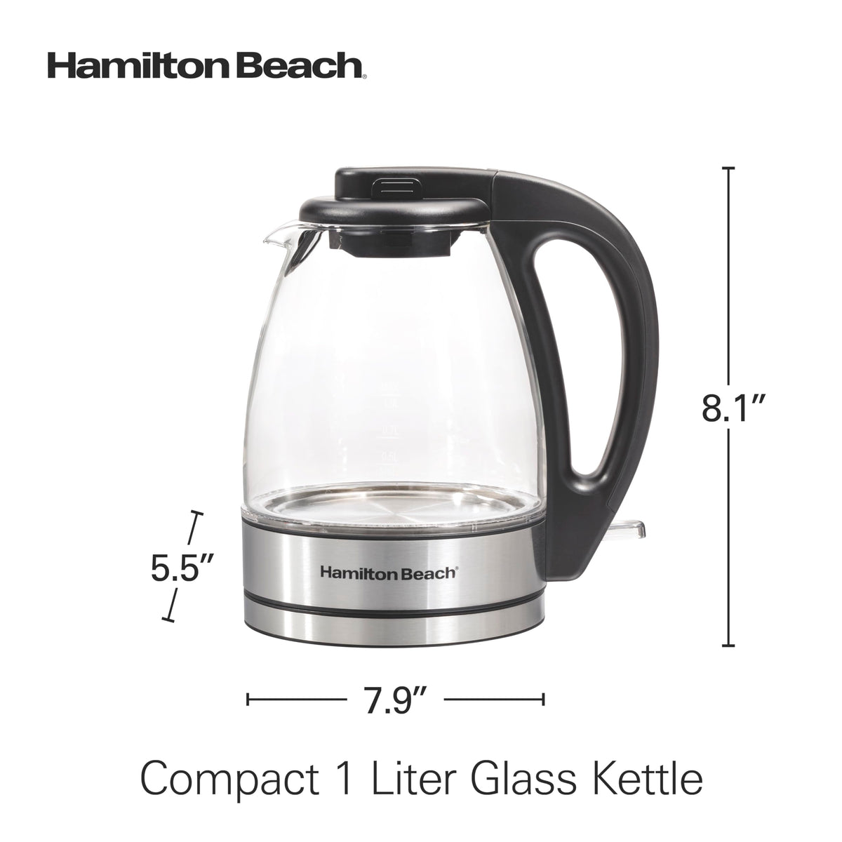 Hamilton Beach 1 Liter Electric Tea Kettle, Water Boiler & Heater
