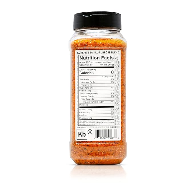 Spiceology – Korean BBQ Seasoning – Sweet & Savory Asian Rub with Gochugaru, Sesame, Garlic, Soy