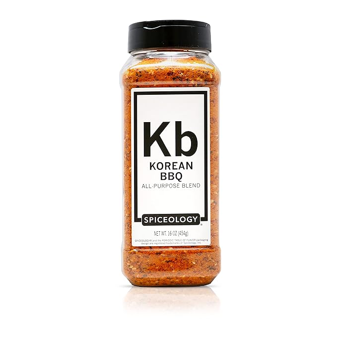 Spiceology – Korean BBQ Seasoning – Sweet & Savory Asian Rub with Gochugaru, Sesame, Garlic, Soy