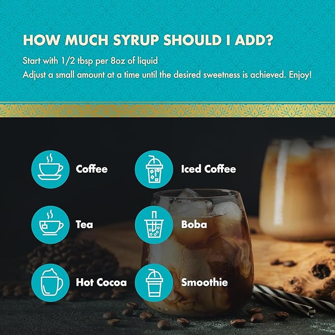ChocZero Coconut Syrup – Sugar Free Flavoring Syrup for Coffee, Tea & Baking – Keto Friendly, Low