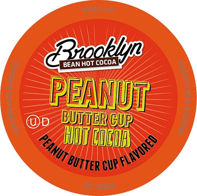Brooklyn Beans Peanut Butter Chocolate Hot Cocoa Pods, Compatible with 2.0 K-Cup Brewers, 40 Count