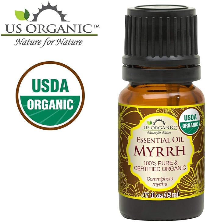 US Organic 100% Genuine Myrrh Essential Oil - Sourced from The Horn of Africa, USDA Certified