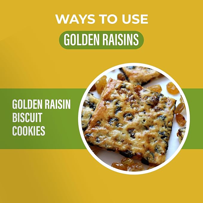 Amrita Golden Raisins 1 lb | No Added Sugar, Naturally Sweet, Gluten Free Dried Sultanas, Kishmish