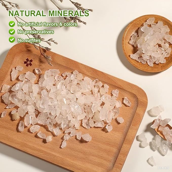 Fraunitsh Natural Rock Sugar, 9.87oz Crystal Rock Sugar Whole for Beverages Baking Cooking pho