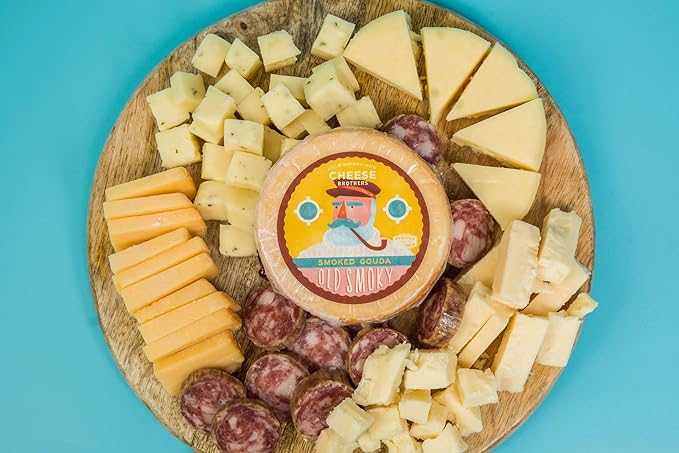 Cheese Bros. Deluxe Charcuterie Gift Box | Fresh from Wisconsin | Includes Dill Havarti, Smoked