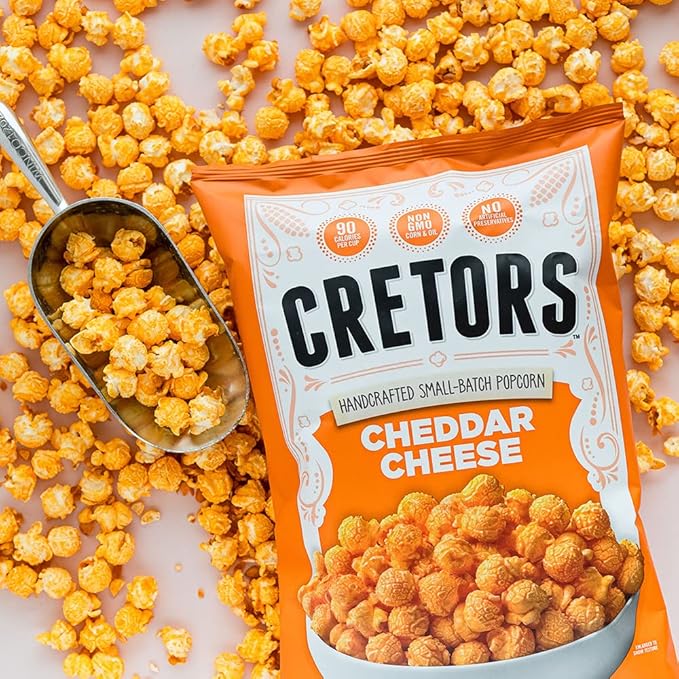 G.H. Cretors??Cheddar Cheese Popcorn ??Savory Gourmet Cheese Corn in Convenient Individual Bags