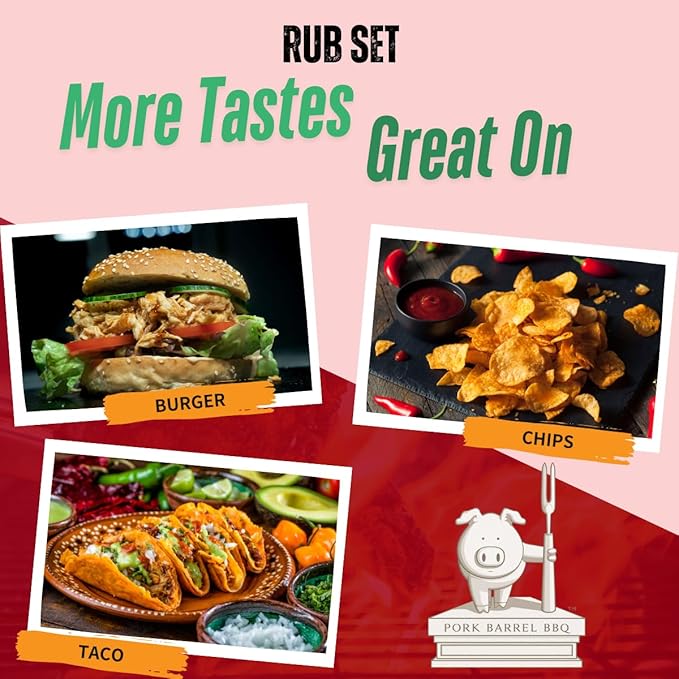 Pork Barrel BBQ Seasoning Rub Variety Pack | Gifts for Men| All Purpose BBQ Spice - No MSG