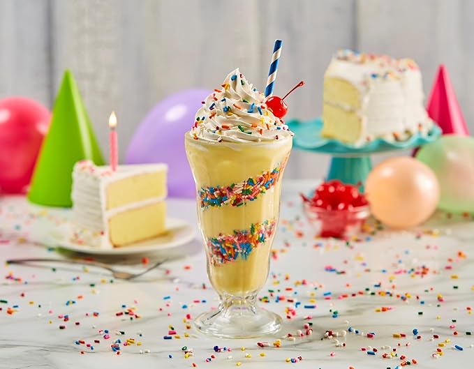 Frostline Birthday Cake Soft Serve Ice Cream Mix, Lactose & Gluten Free - Just Add Water, Dairy, or