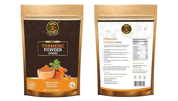 Spice Magic Turmeric Root Powder ??100% Pure and Natural, Non-GMO, Gluten Free, High Curcumin ??7 oz