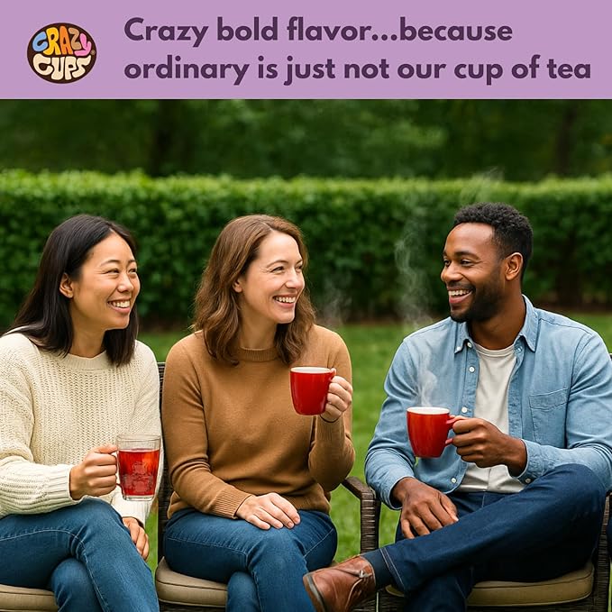 Crazy Cups Smooth Earl Grey Herbal Tea Pods, 22 Count | Caffeine Free, Kosher Certified Black Tea