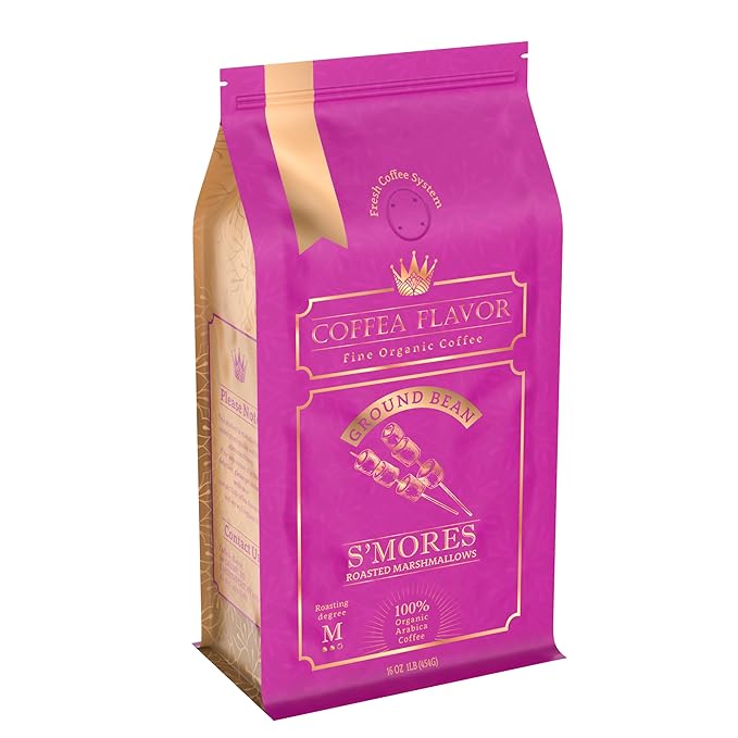 Flavored Ground Coffee ??S'mores, 100% Arabica, Single Origin, Medium Roast, USDA Organic