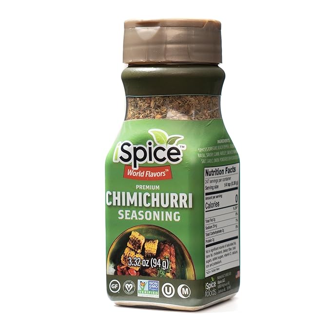 iSpice - Low-Sodium, Sugar-Free 1 Pack CHIMICHURRI SEASONING World Flavor Super Spice Blend | All