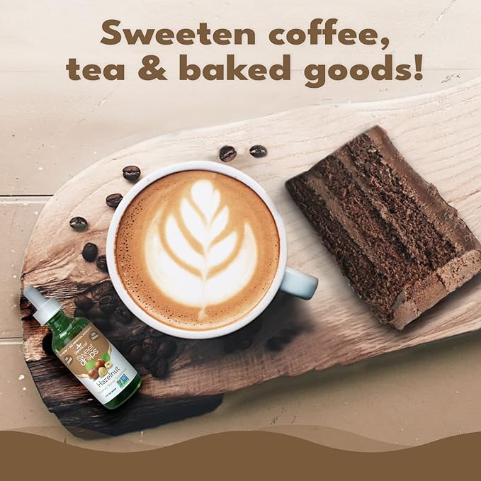 SweetLeaf Stevia Liquid Sweet Drops - Hazelnut Flavored Drops, Stevia Liquid Sweetener