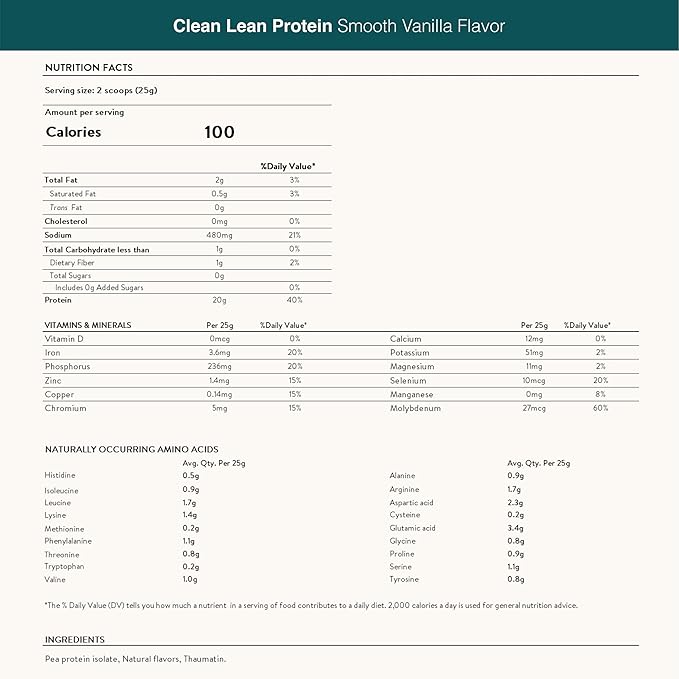 Nuzest - Pea Protein Powder - Clean Lean Protein, Premium Vegan Plant Based Protein Powder, Dairy