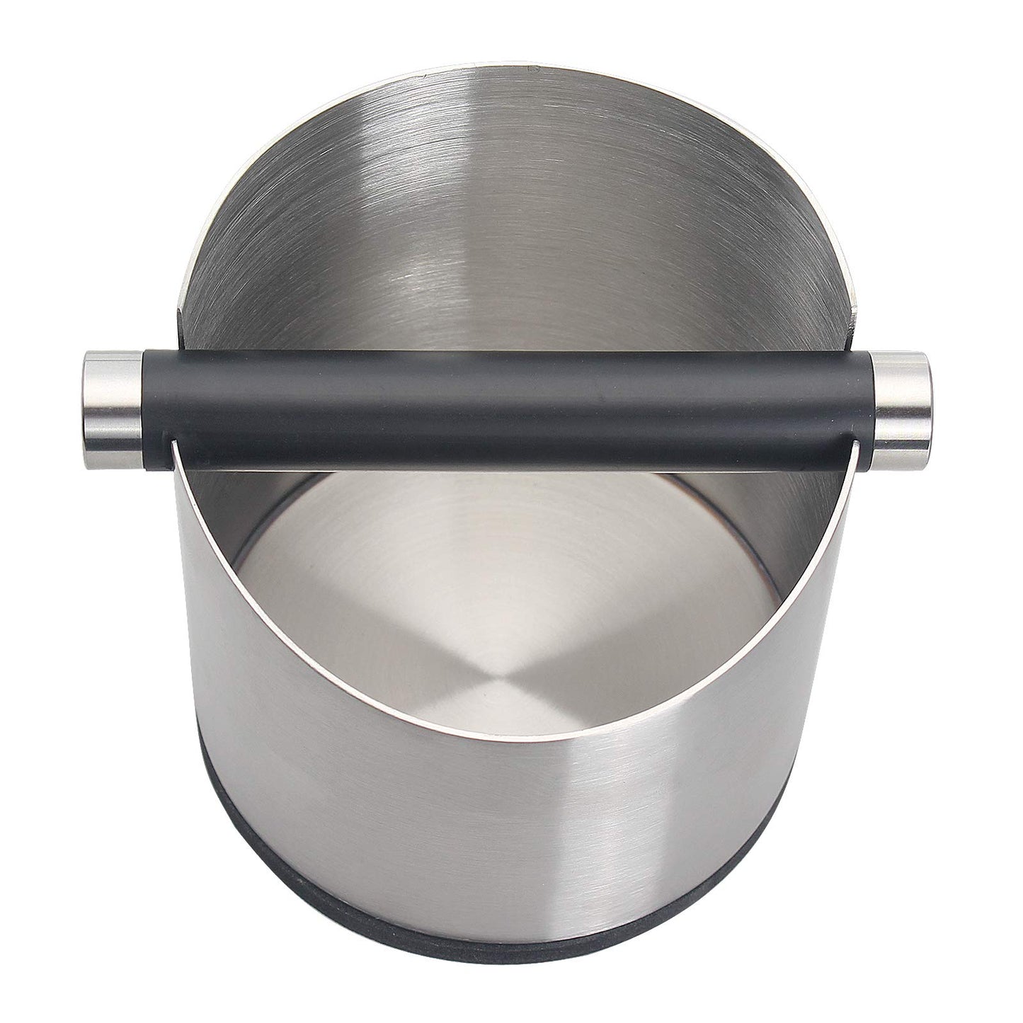 DIBTSA Espresso Knock Box, Stainless Steel Coffee Grounds Knock Box, With Removable Knock Bar and