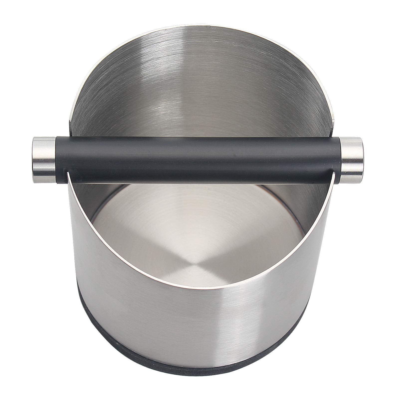 DIBTSA Espresso Knock Box, Stainless Steel Coffee Grounds Knock Box, With Removable Knock Bar and