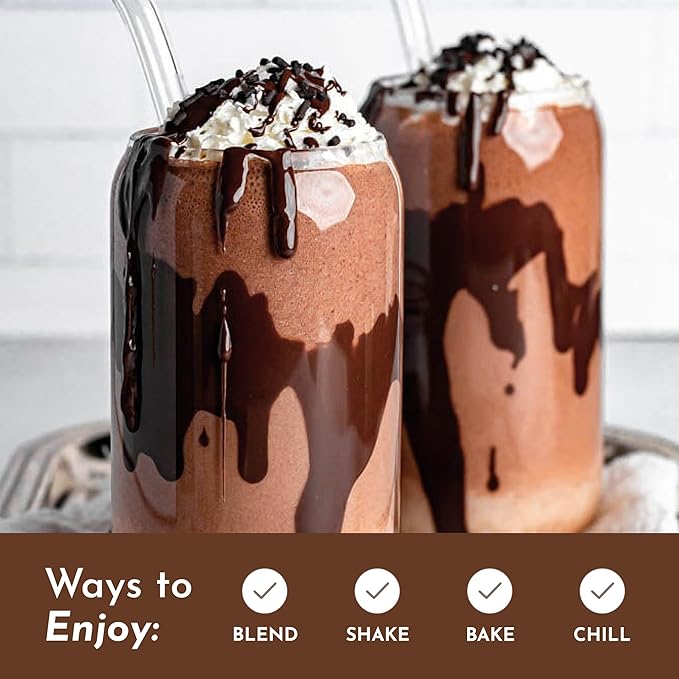 JUST INGREDIENTS Chocolate Protein Powder ??20-Serving Blend with 100% Grass-Fed Whey & Organic