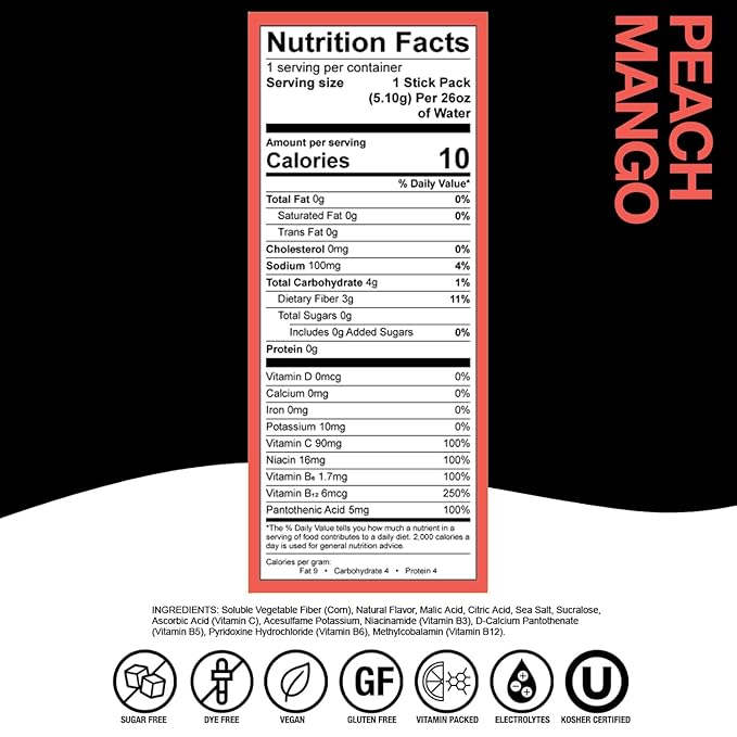 Devotion Nutrition HydroFLEX Water Flavoring Packets ??Sugar-Free Hydration with Vitamins &