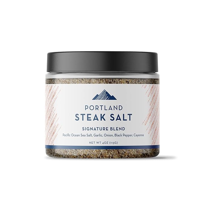 Portland Salt Co. Steak Salt & Spice Blend ??SPG Seasoning - Savory Mix of Sea Salt, Pepper &