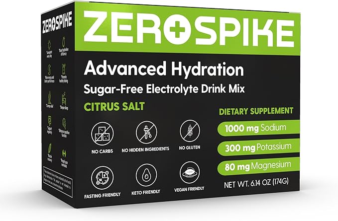 No Sugar Electrolytes Powder Packets | Keto & Fasting Salts Drink Mix | Supplements: The Key