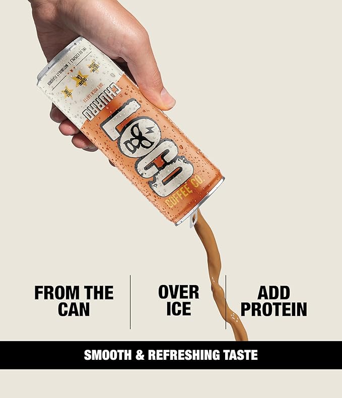 Loco Coffee Churro Latte 11 Ounce Can, 12 Count | Zero Sugar, 200mg Caffeine | Gluten Free and