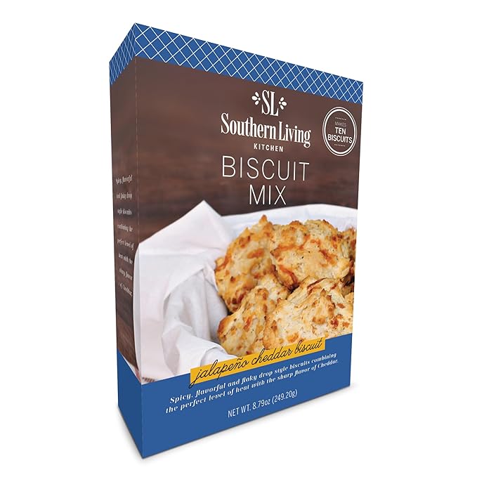 Southern Living Gourmet Jalapeno Cheddar Biscuit Mix, Easy-to-Bake Delight, Dinner Biscuits