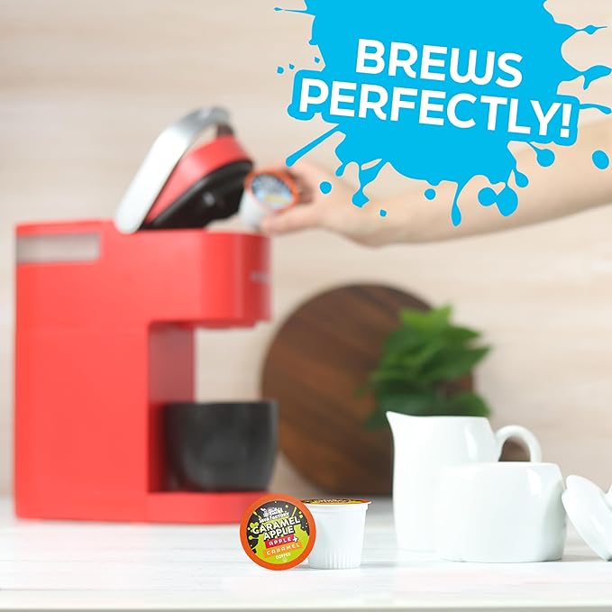 Java Factory Flavored Coffee Pods, Caramel Apple, Compatible with K Cup Brewers Including 2.0, 40