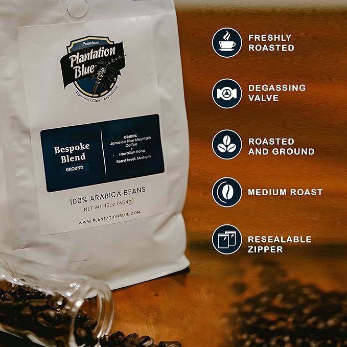 PREMIUM PLANTATION BLUE TRADITION CLASS EXPERIENCE Bespoke Blend of Blue Mountain & Kona Coffee