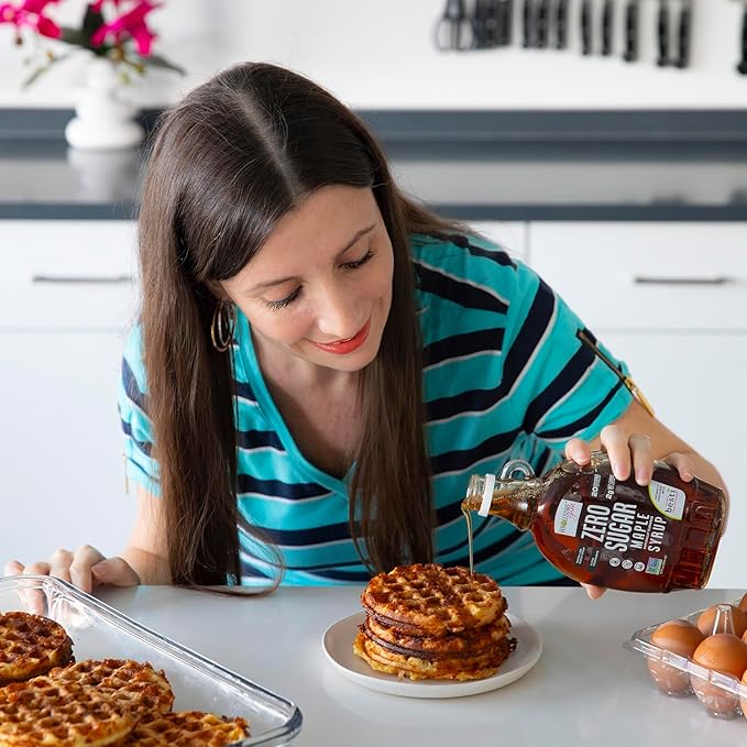 Wholesome Yum Zero Sugar Maple Syrup (Keto Maple Syrup) With Monk Fruit & Allulose - Natural Sugar