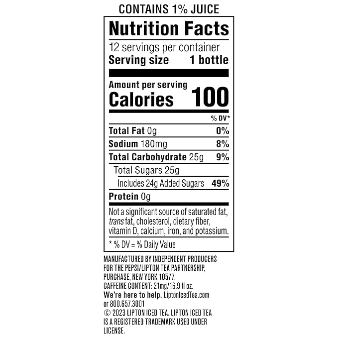 Lipton Iced Tea and Lemonade, 16.9 Fl Oz Bottles (Pack of 12)