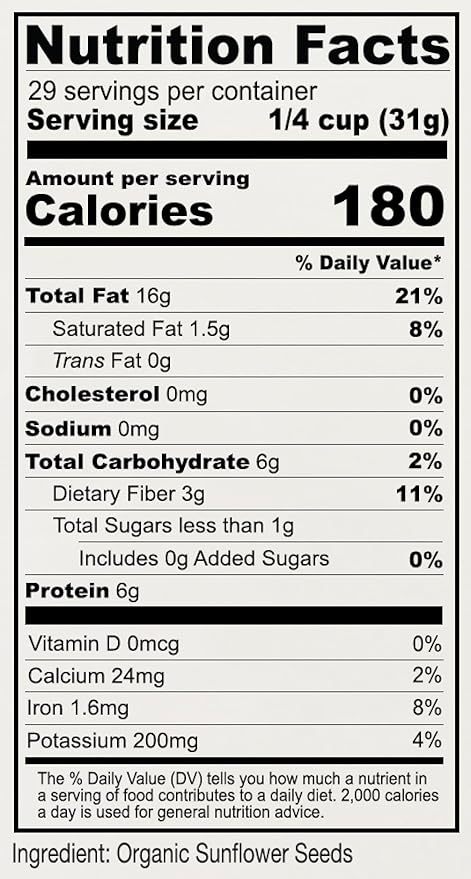 Anthony's Organic Hulled Sunflower Seeds, 2 lb, Raw, Unsalted, Batch Tested and Gluten Free, Keto