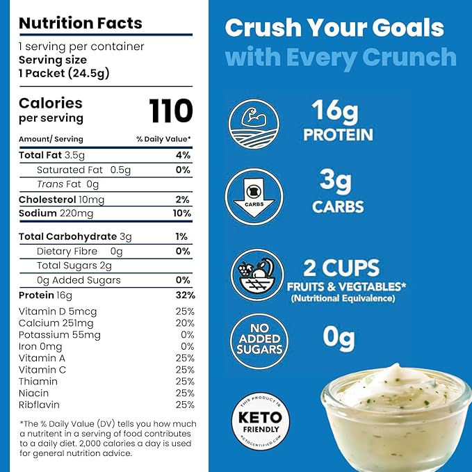 Better Than Good Keto Ranch 16g Protein Puffs | Healthy Savory Snacks, Gluten-Free, Low Carb, kids