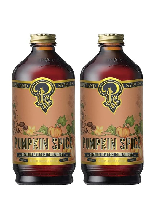 Portland Syrups Pumpkin Spice - Drink Mix for Exceptional Cocktails, Sugar Syrup for Drinks, Simple