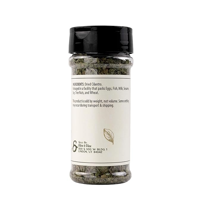 Olive & Vine Cilantro Flakes, Fresh & Zesty, For Tacos & Salsas, Rich Tradition, Authentic Taste