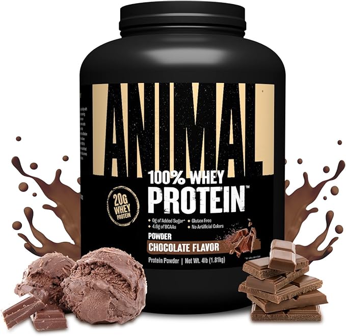 Animal 100% Whey Protein Powder ??Whey Blend for Pre Workout or Post Workout, Recovery, or an