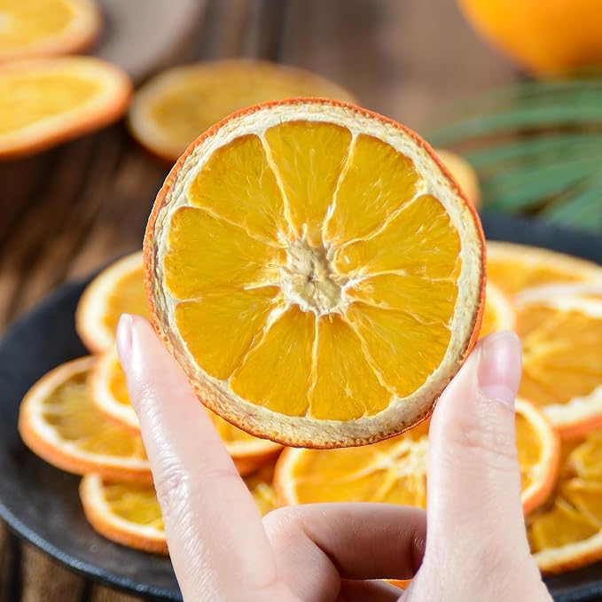 Dried Orange Slices,3oz/85g,Dehydrated Orange Slices For Cocktails,100% Natural Fruit No Additives