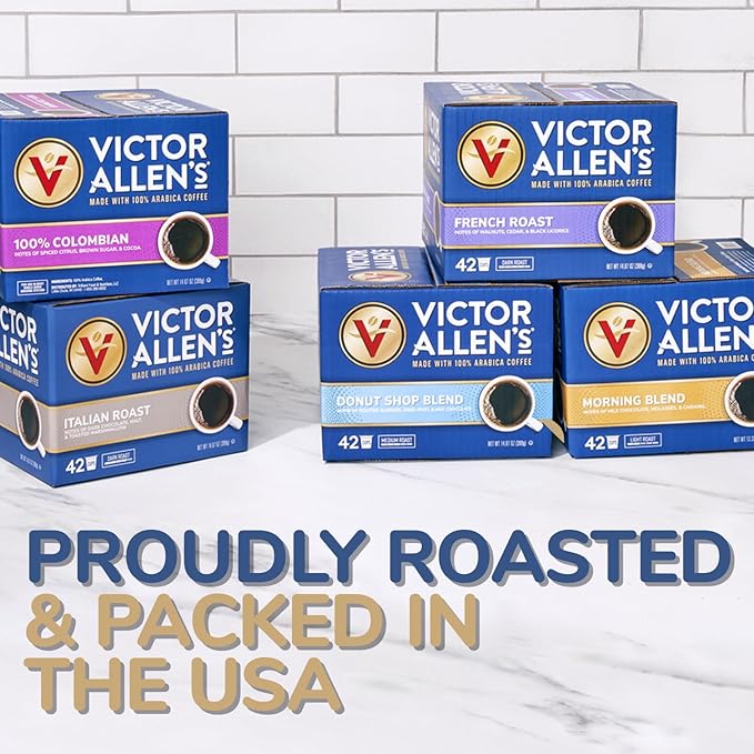 Victor Allen's Coffee Hazelnut Flavored, Medium Roast, 12 Count, Single Serve Coffee Pods for