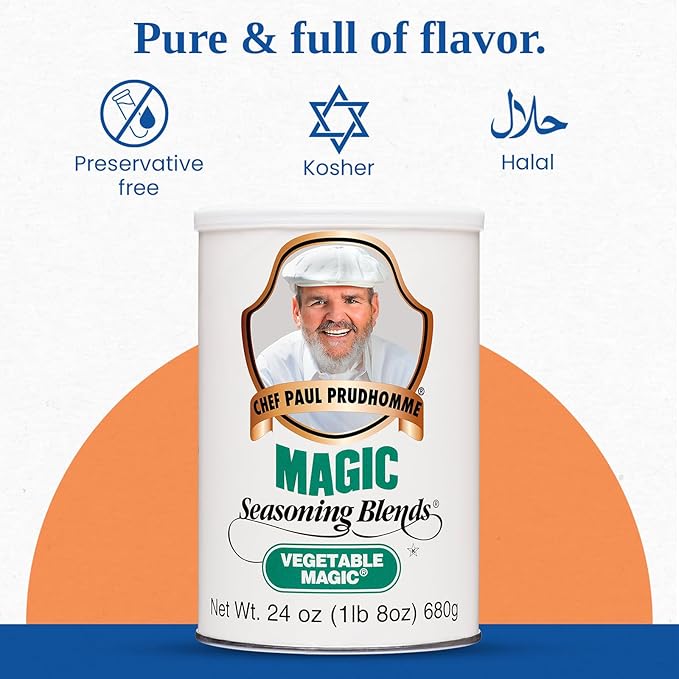 Chef Paul Magic Seasonings Blends Vegetable Magic Seasoning | No MSG & Preservatives | Kosher