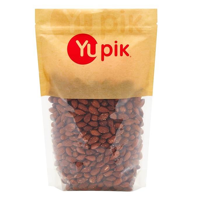 Yupik Lemon and Salt Almonds, 2.2 lb (35.2 oz), Vegan, Kosher, Savory Snack, Salted Almonds