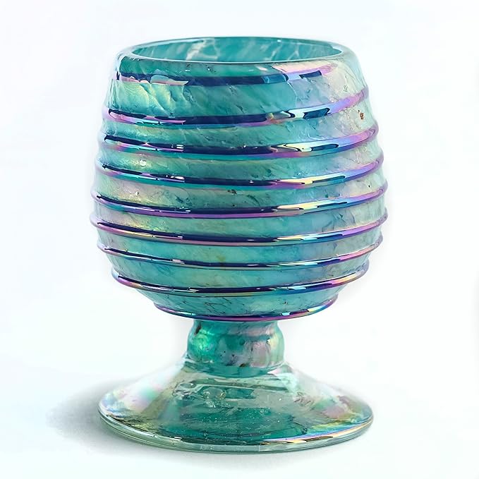 Authentic Mexican Tequila Hand Blown Shot Glasses - Set of 4-2 oz - Mini Glass Snifters - Heavy