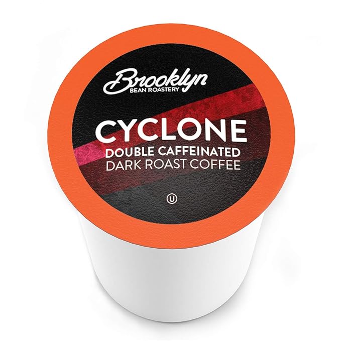 Brooklyn Beans Cyclone Gourmet Coffee Pods - Compatible with Keurig K Cup Brewers Including 2.0