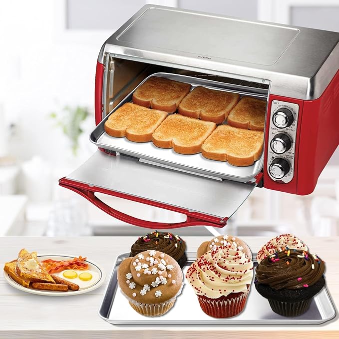 Baking Sheet, Yododo Stainless Steel Baking Pans Tray Cookie Sheet Toaster Oven Tray Pan Cookie
