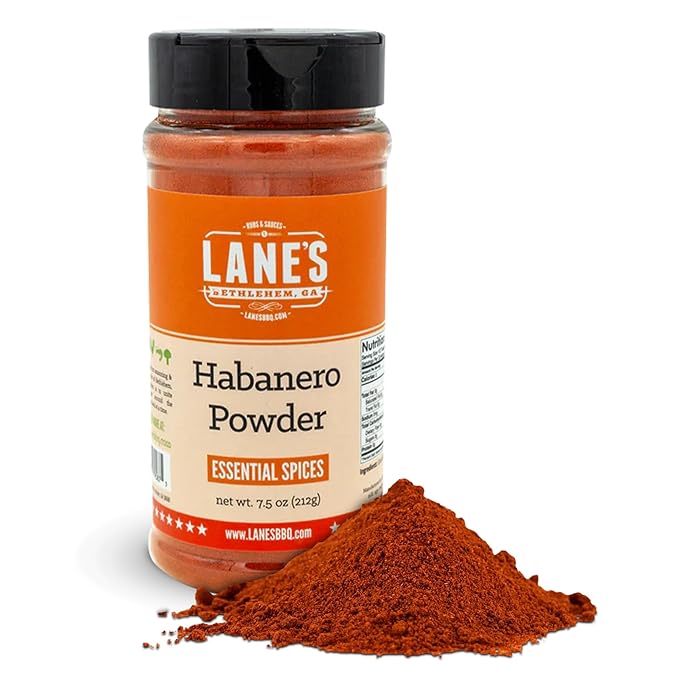 Lane's Habanero Powder Seasoning, All-Natural Habanero Pepper Powder Blend with Chili de Arbil &