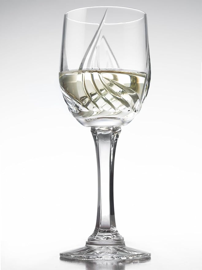 Barski Wine - Glass - Cordial - Sherry - Set of 6 - Glasses - Crystal - Hand Cut - Stemmed - 4.5